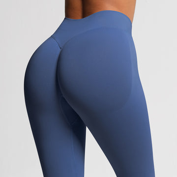 Seamless High Waist Peach Hip Breathable Running Fitness Yoga Leggings