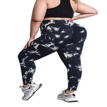 Plus Size Tie-Dye Yoga Leggings S170