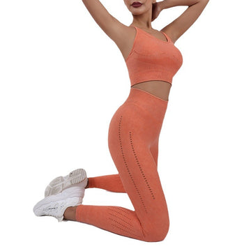 2025 Matte Seamless Quick-drying Sports Bra Yoga Set B061/B062