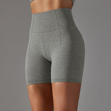 Seamless Knitted High Waist Breathable Yoga Shorts Fitness Quick-drying Yoga Three-point Pants