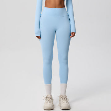 High Waist Nude Skin-friendly Tight Running Sports Yoga Leggings