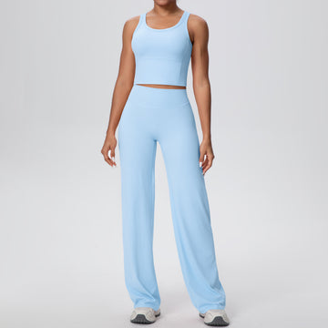 Naked Sports Vest Yoga Pants Two-piece Set