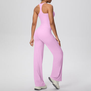 Naked Sports Vest Loose Straight Pants Fitness Yoga Set