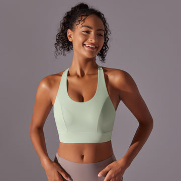 High-intensity Sports Underwear Integrated Chest Pad Shockproof Gathering Yoga Bra