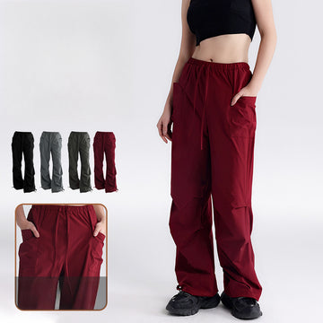 New Drawstring Overalls Outdoor Sports Running Quick-drying Trousers V016
