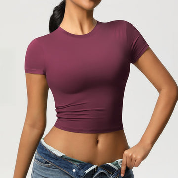 Seamless Outdoor Sports Quick-drying Short-sleeved T-shirt