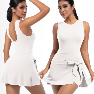 Sexy Back and Thin Fitness Sports Dress