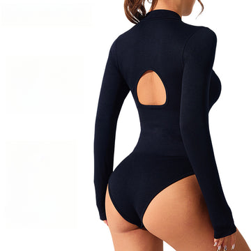 Seamless Zipper Jumpsuit Romper S155