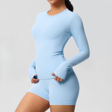 Skin-friendly and Tight-fitting Sports Running Fitness Clothes Two-piece Set