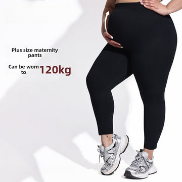 Seamless Maternity Plus Size Yoga Leggings S015