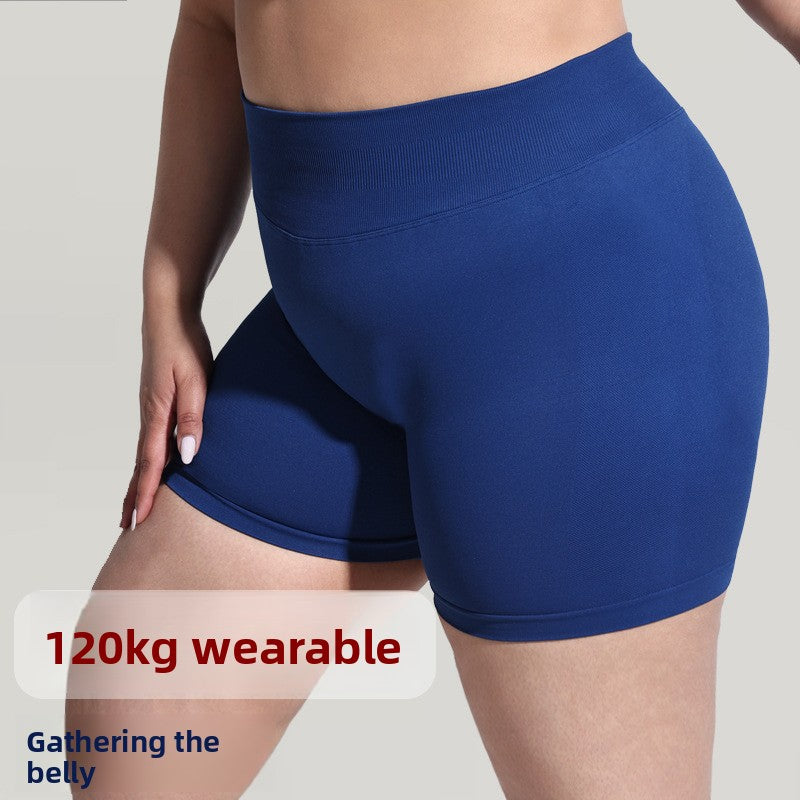 Seamless Plus Size Sports Peach Buttocks Shorts B302
