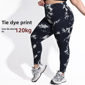 Plus Size Tie-Dye Yoga Leggings S170
